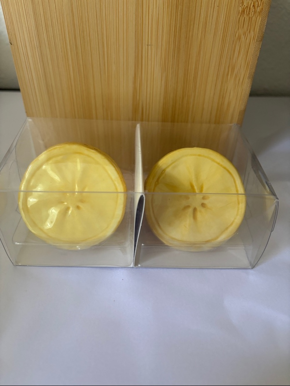 Salt and pepper Yellow Lemon shakers